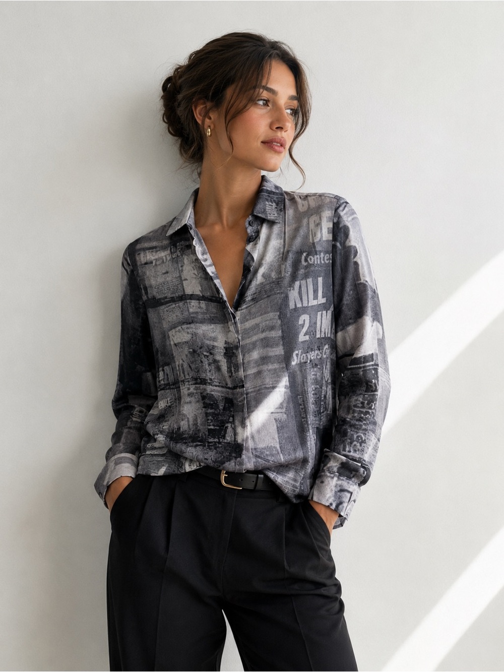Limited Edition Ultra Chic 99 Italian-made Silk Blouse